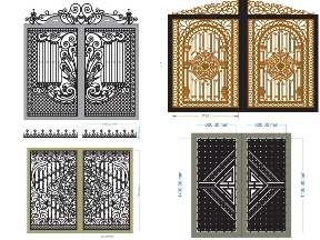 Bộ sưu tập Tổng hợp 10 mẫu cổng 2 cánh nhà phố