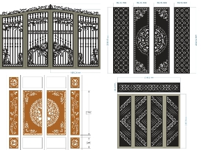 Bộ sưu tập Tổng hợp 12 mẫu cổng 4 cánh mới