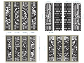 Bộ sưu tập BST tổng hợp 10 mẫu cổng 4 cánh đẹp mắt