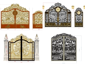Bộ sưu tập Tổng hợp 20 mẫu cổng biệt thư đẹp mắt 2026
