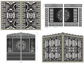 Bộ sưu tập Tổng hợp 9 mẫu cổng biệt thự đẹp giá rẻ