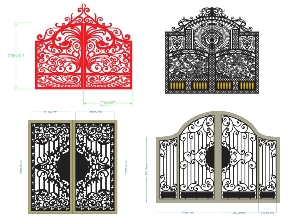 Bộ sưu tập Tổng hợp 5 mẫu cổng biệt thự đẹp