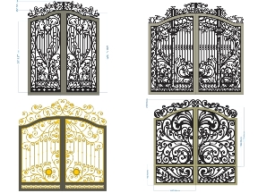 Bộ sưu tập BST tổng hợp 8 mẫu cổng biệt thự đẹp