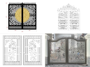 Bộ sưu tập Tổng hợp 20 mẫu cổng giá rẻ 2 cánh mới