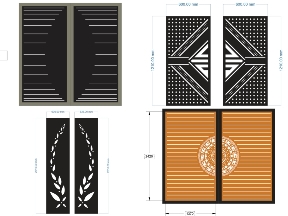 Bộ sưu tập Tổng hợp 20 mẫu cổng giá rẻ 2 cánh cực đẹp