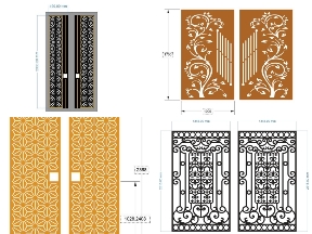 Bộ sưu tập Tổng hợp 15 mẫu cổng 2 cánh hoa văn hiện đại đẹp