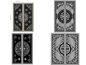 Bộ sưu tập Tổng hợp 15 mẫu cổng 2 cánh hoa văn hiện đại