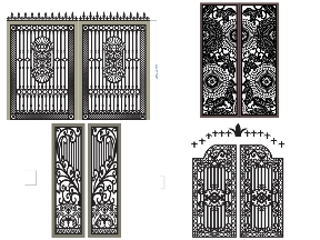Bộ sưu tập Tổng hợp 20 mẫu cổng hoa văn hiện đại đẹp