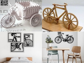 Bộ sưu tập Tổng hợp 4 mẫu mô hình CNC, tranh 2d về xe đạp nhằm mục đích trang trí nhà cửa rất đẹp