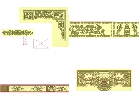 Bộ sưu tập Tổng hợp 5 file jdpaint mẫu đồ thờ CNC