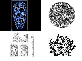 Bộ sưu tập Tổng hợp 5 mẫu Họa tiết hoa văn cổng cắt cnc