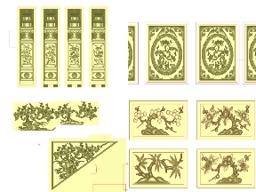 Bộ sưu tập Tổng hợp 8 File mẫu jdapaint CNC tứ quý