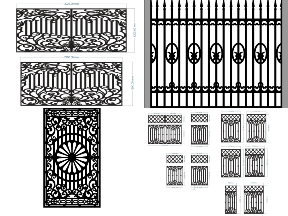 Bộ sưu tập Tổng Hợp File Cắt CNC Hàng Rào Hiện Đại
