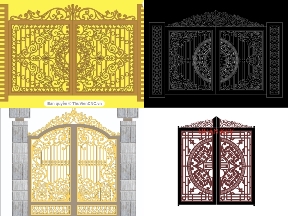 Bộ sưu tập Tổng hợp mẫu cổng 2 cánh mái vòm giá rẻ