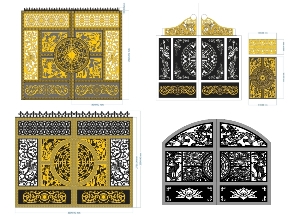 Bộ sưu tập Tổng Hợp Mẫu Cổng Tứ Linh Cực Đẹp