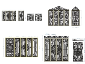 Bộ sưu tập Top 10 mẫu cổng 4 cánh có cổng phụ