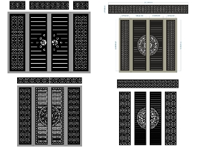 Bộ sưu tập Top 10 mẫu cổng 4 cánh có ô thoáng mới đẹp