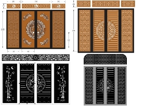 Bộ sưu tập Top 10 mẫu cổng 4 cánh có ô thoáng đẹp