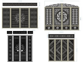 Bộ sưu tập Top 10 mẫu cổng 4 cánh có ô thoáng đẹp 2026