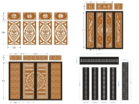Bộ sưu tập Top 10 mẫu cổng 4 cánh có ô thoáng đẹp mắt