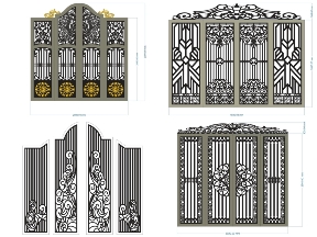 Bộ sưu tập Top 10 mẫu cổng 4 cánh có vòm (1)