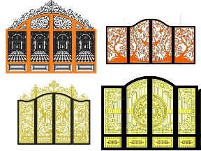 Bộ sưu tập Top 10 mẫu cổng 4 cánh có vòm đẹp mắt