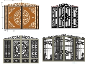 Bộ sưu tập Top 10 mẫu cổng 4 cánh có vòm mới đẹp