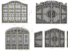 Bộ sưu tập Top 10 mẫu cổng 4 cánh có vòm (4)