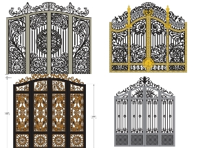 Bộ sưu tập Top 10 mẫu cổng 4 cánh có vòm (6)