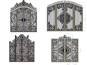 Bộ sưu tập Top 10 mẫu cổng 4 cánh có vòm đẹp