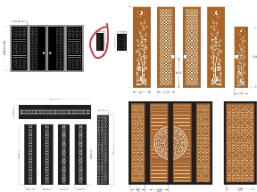 Bộ sưu tập Top 10 file cổng 4 cánh cổng phụ