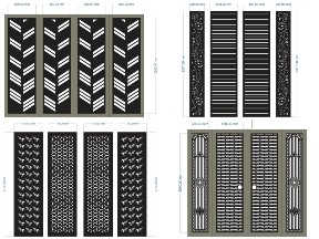 Bộ sưu tập BST Top 10 mẫu cổng 4 cánh hoa văn đơn giản mới