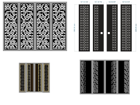 Bộ sưu tập Top 10 mẫu cổng 4 cánh hoa văn đơn giản