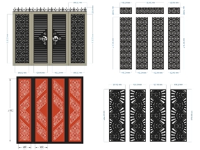 Bộ sưu tập BST 10 mẫu cổng 4 cánh hoa văn đơn giản đẹp mắt