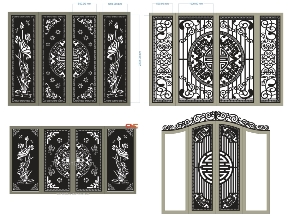 Bộ sưu tập Top 10 mẫu cổng 4 cánh trống đồng dơi (3)