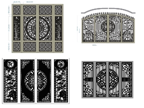 Bộ sưu tập Top 10 mẫu cổng 4 cánh trống đồng dơi