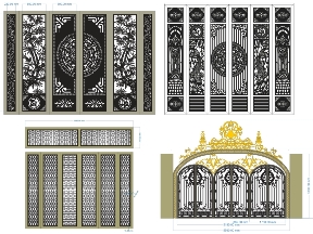 Bộ sưu tập Tổng hợp 10 mẫu cổng 6 cánh