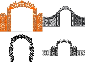 Bộ sưu tập Combo 10 mẫu cổng cưới