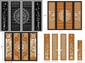 Bộ sưu tập Top 20 bản vẽ cổng 4 cánh mới nhất
