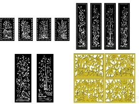 Bộ sưu tập BST 5 mẫu vách ngăn tứ quý mới