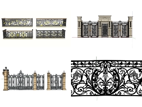 Bộ sưu tập Top 8 mẫu lan can hàng rào sketchup mới nhất 2026