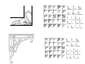 Bộ sưu tập Top 9 bản vẽ hoa góc cắt cnc cực đẹp