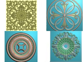 Bộ sưu tập Trọn bộ 6 mẫu mâm trần CNC jdpaint thiết kế đẹp