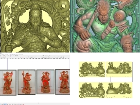 Bộ sưu tập Trọn bộ 9 mẫu Tượng thiết kế chi tiết trên jdpaint