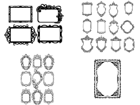 Bộ sưu tập Trọn bộ sưu tập 9 mẫu khung gương cắt cnc