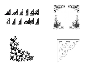 Bộ sưu tập Trọn bộ tải miễn phí 9 bản vẽ thiết kế hoa góc cnc cực hot
