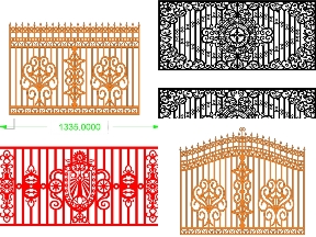 Bộ sưu tập Tuyển Tập Hàng Rào CNC Nhiều Kiểu Dáng