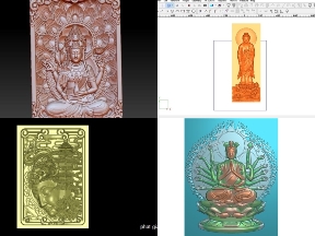 Bộ sưu tập Ưu đãi giảm giá 10% tổng hợp trọn bộ 9 mẫu Phật giáo CNC thiết kế jdpaint