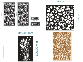 Bộ sưu tập Vách Ngăn Hoa CNC Đẹp Cho Nội Thất