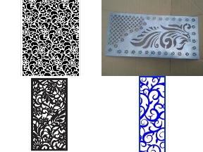 Bộ sưu tập Vách ngăn lá trang trí 2d